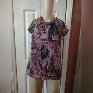 Tempted Girls kids size Large blouse shirt top